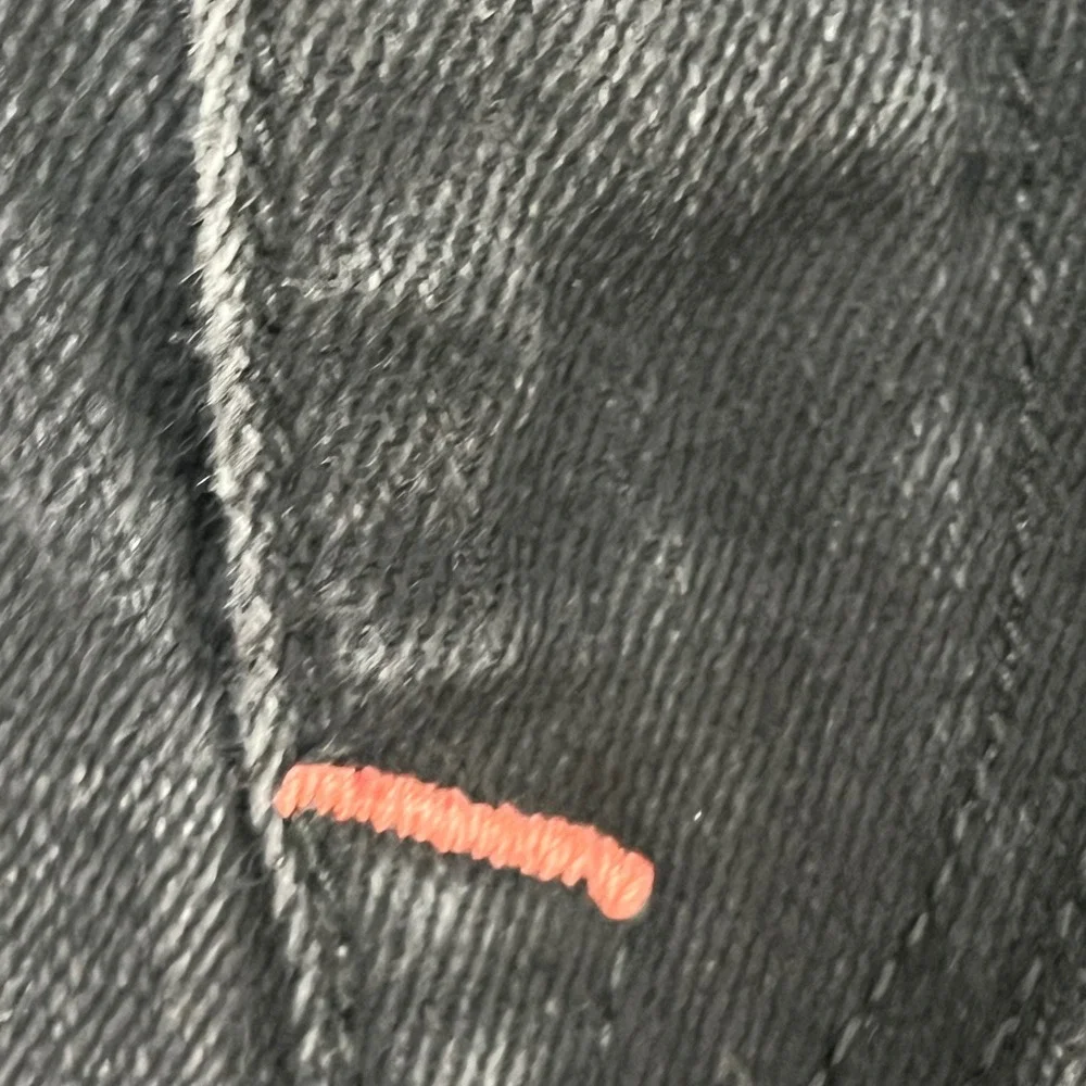 True Religion Halle High Rise Super Skinny Jeans Black Pink Stitch Size 34